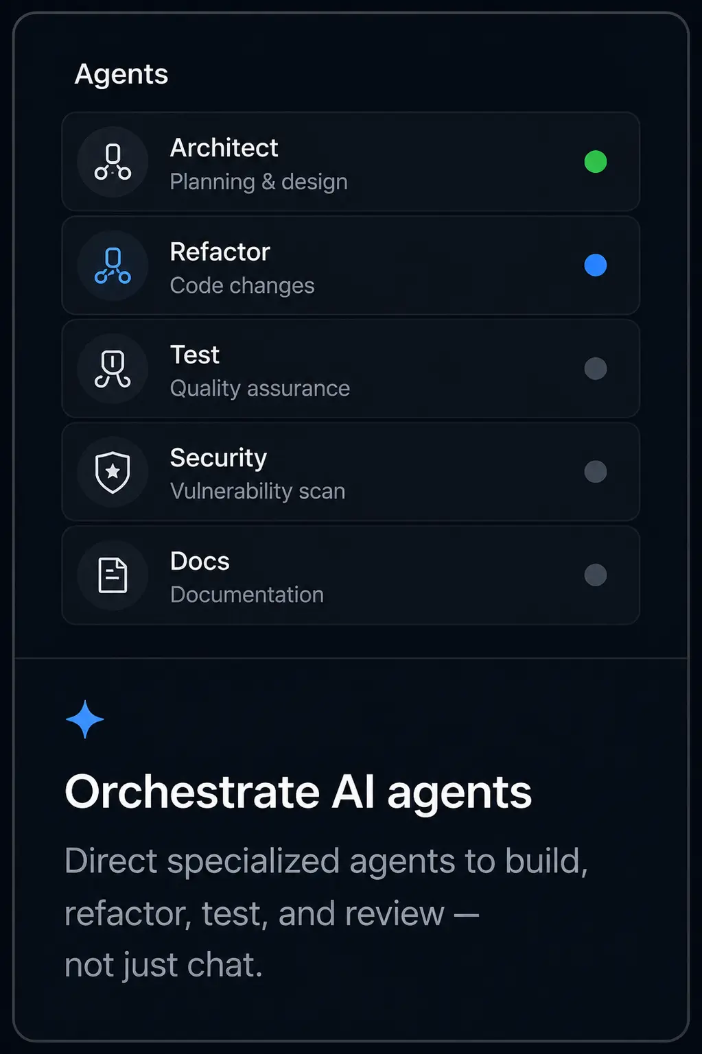 Orchestrate AI agents